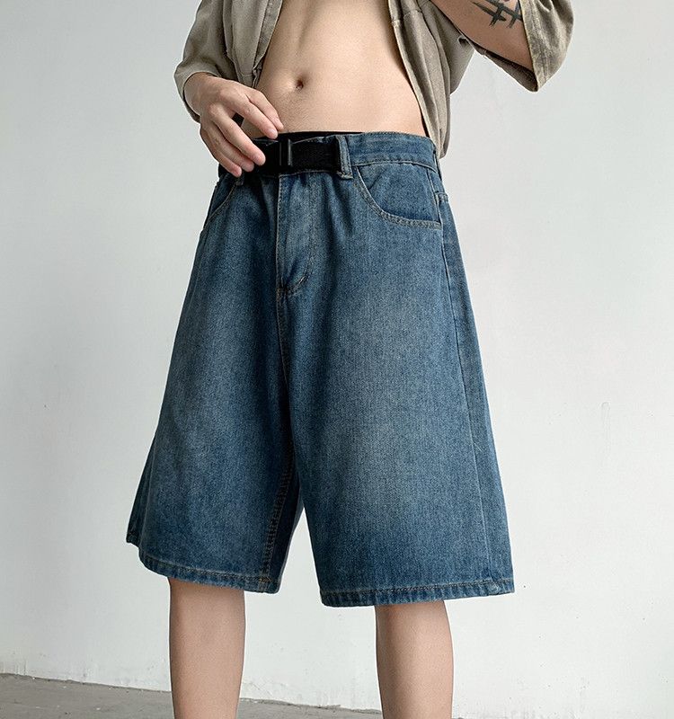 Japanese Brand × Jean Loose straight casual denim shorts Size US 30 / EU 46 - 1 Thumbnail