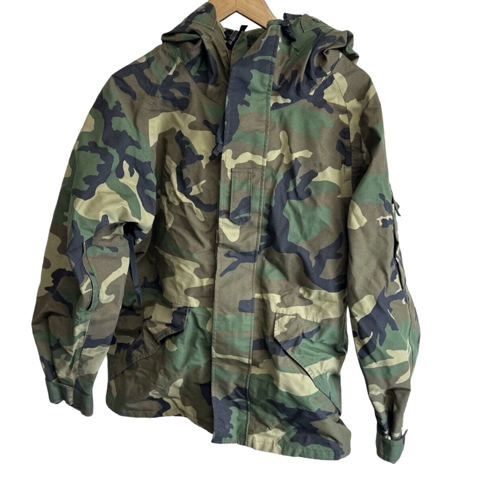 Tennier Industries US Army Camo Mid-Length Parka Jacket Multicolor Medium Mens