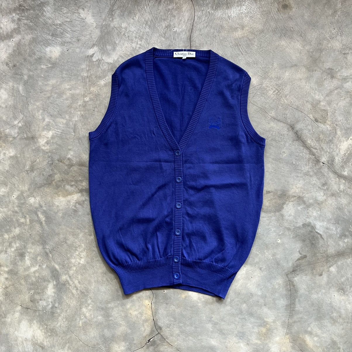 Christian Dior Monsieur Vintage Christian Dior Sports Knit Vest Size L / US 10 / IT 46 - 1 Thumbnail