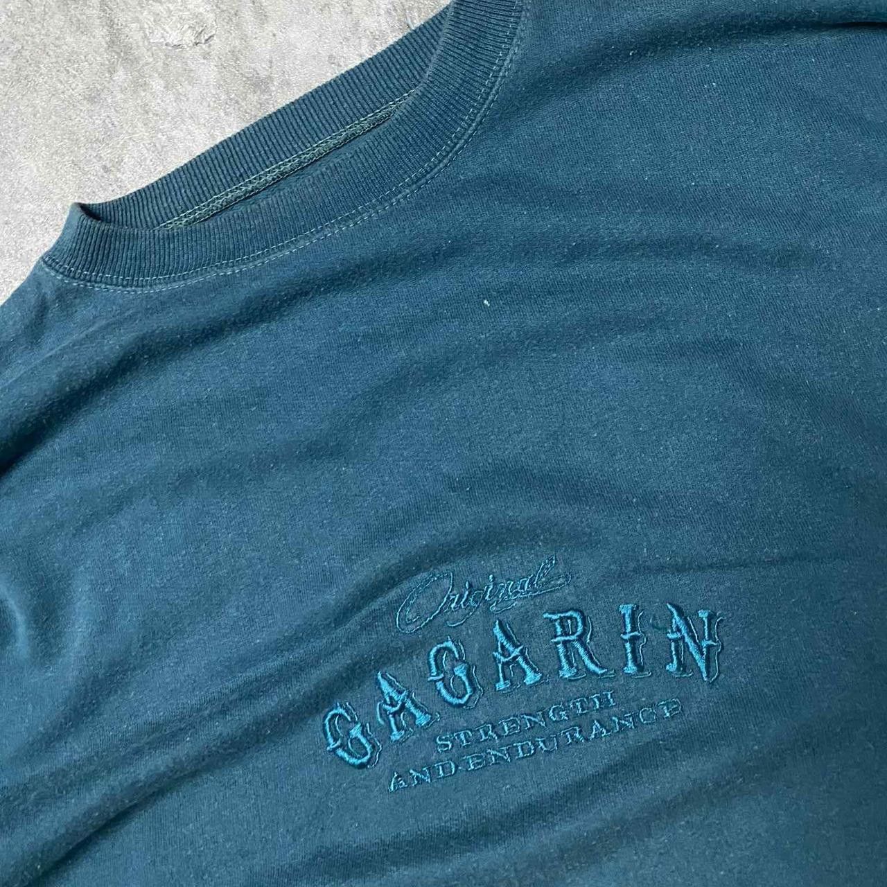 Other Embroidered vintage 90s blue sweatshirt wear Size US XL / EU 56 / 4 - 3 Thumbnail