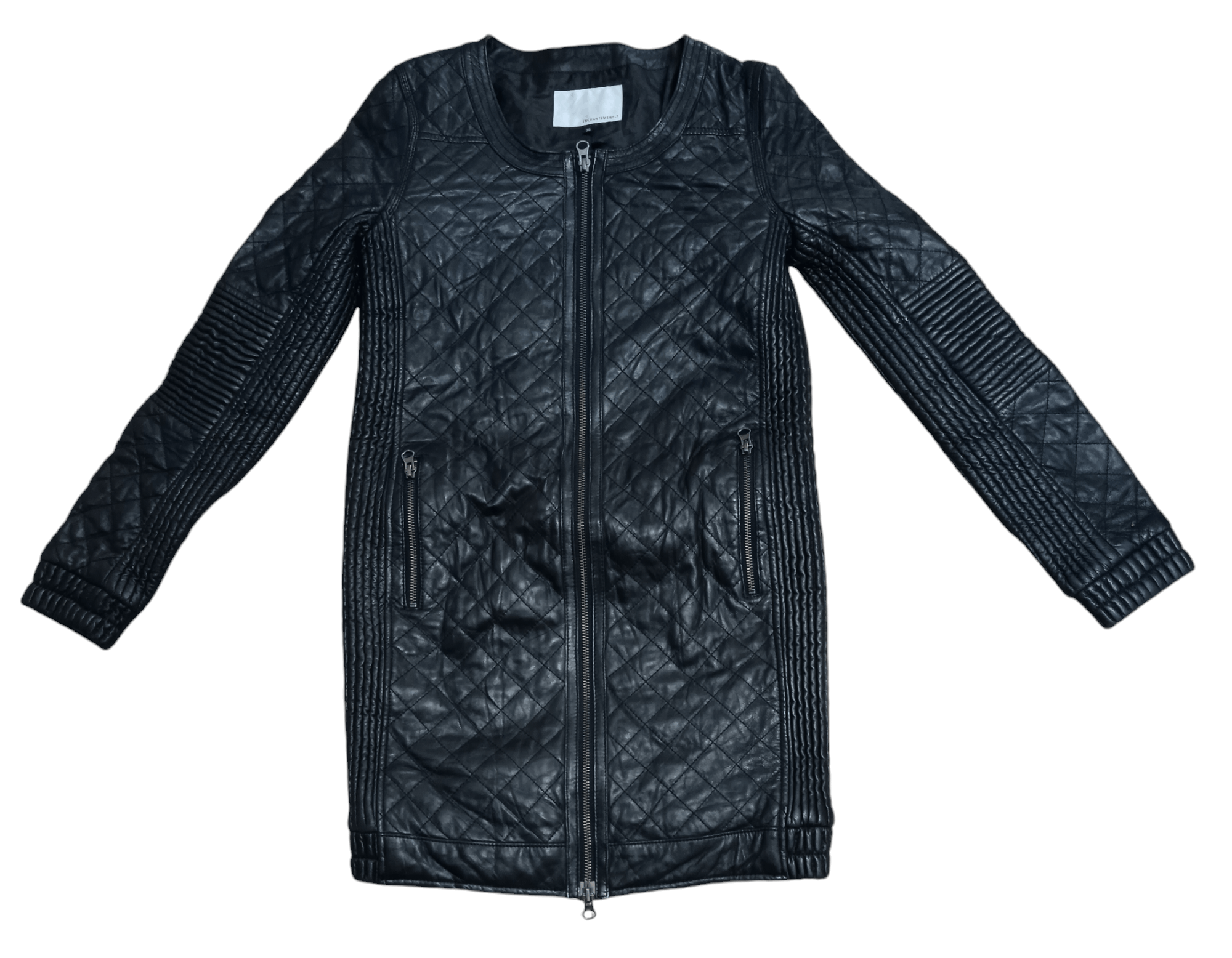Enchantment × Yasuyuki Ishii ENCHANTMENT...? PUNK GOTHIC LAMBSKIN LEATHER JACKET Size S / US 4 / IT 40 - 1 Thumbnail