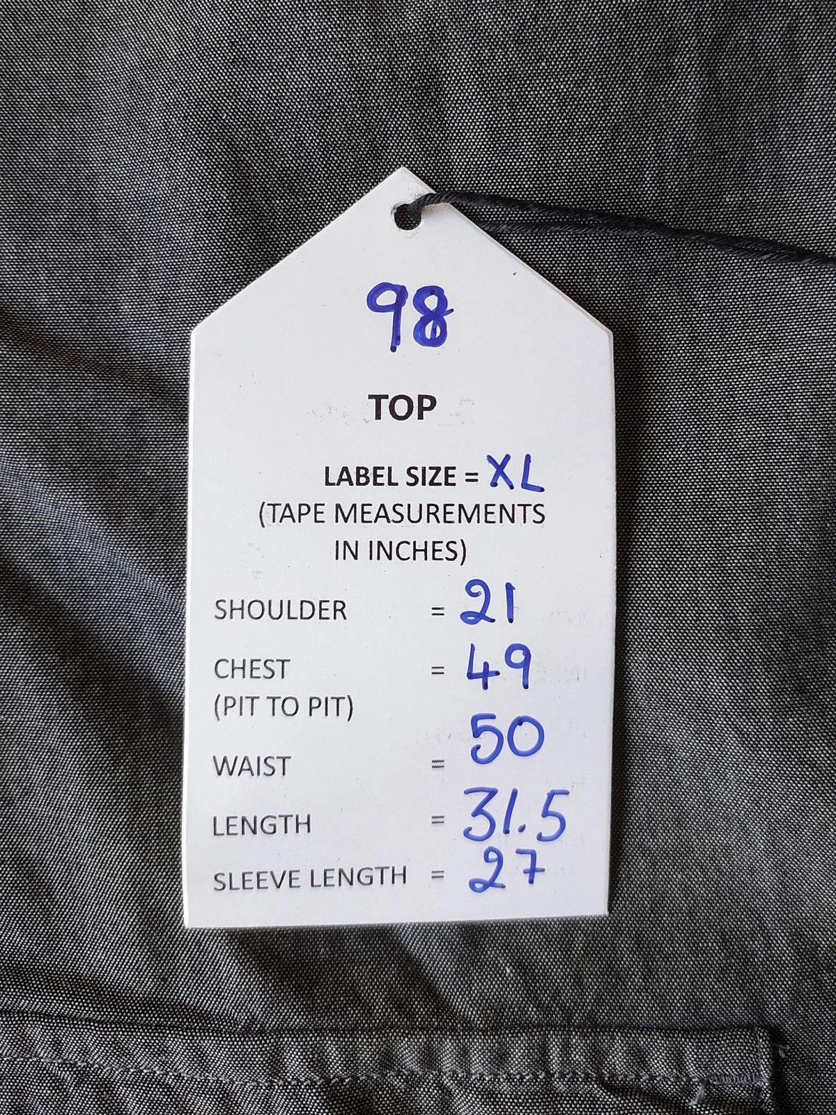 Thomas Pink Thomas Pink Loose Fit Chambray Denim Utility Shirt T 98 Size US XL / EU 56 / 4 - 4 Thumbnail