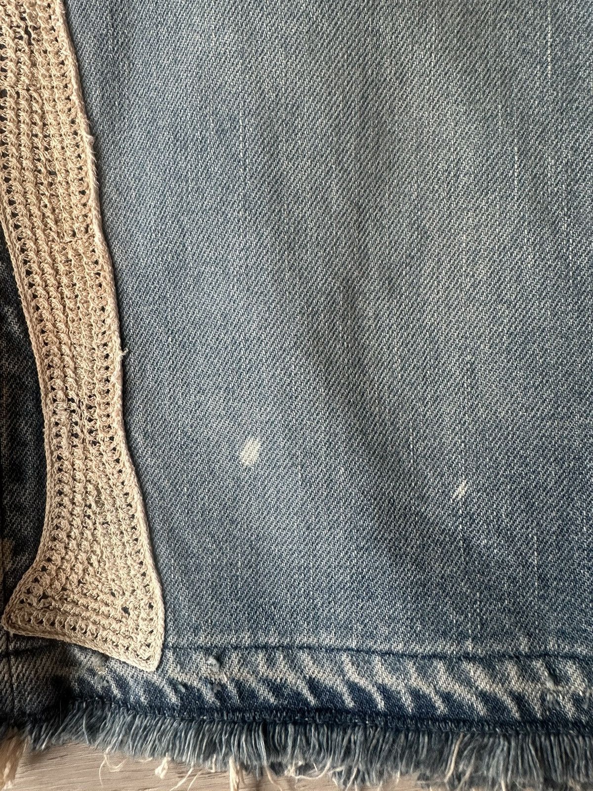 Japanese Brand × Kapital × Kapital Kountry Kapital 14oz Denim 5P Short Pants (Bone Embroidery) Size US 32 / EU 48 - 9 Thumbnail