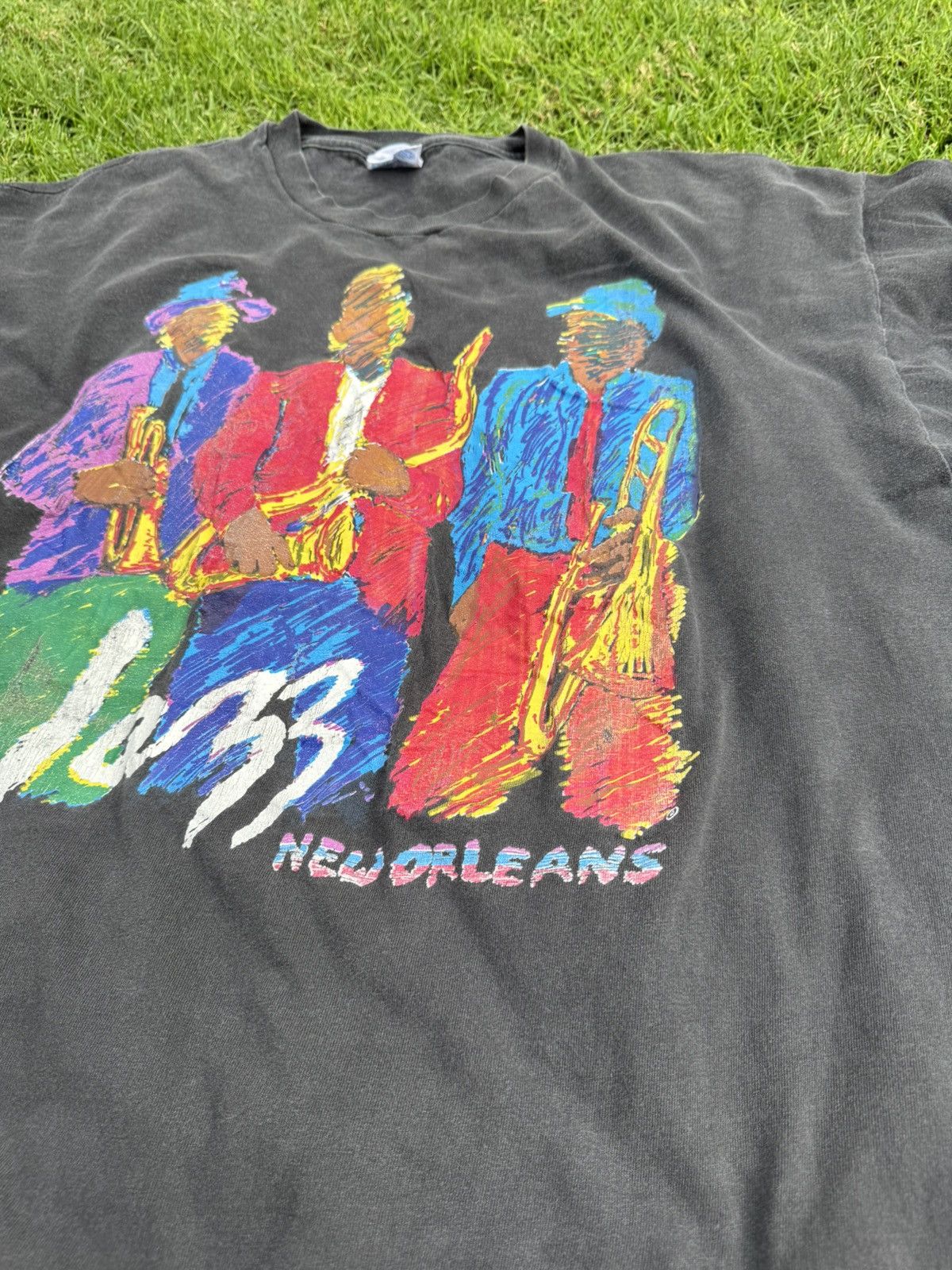 Vintage Vintage New Orleans Jazz Graphic Shirt 1997 Kelley Size US XXL / EU 58 / 5 - 5 Thumbnail