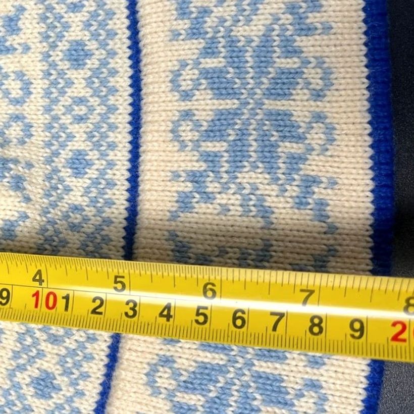 Vintage VINTAGE Benner Island Wool Nordic Snowflake Heavy Winter Hat Mens Beanie One Size White Size ONE SIZE - 5 Thumbnail