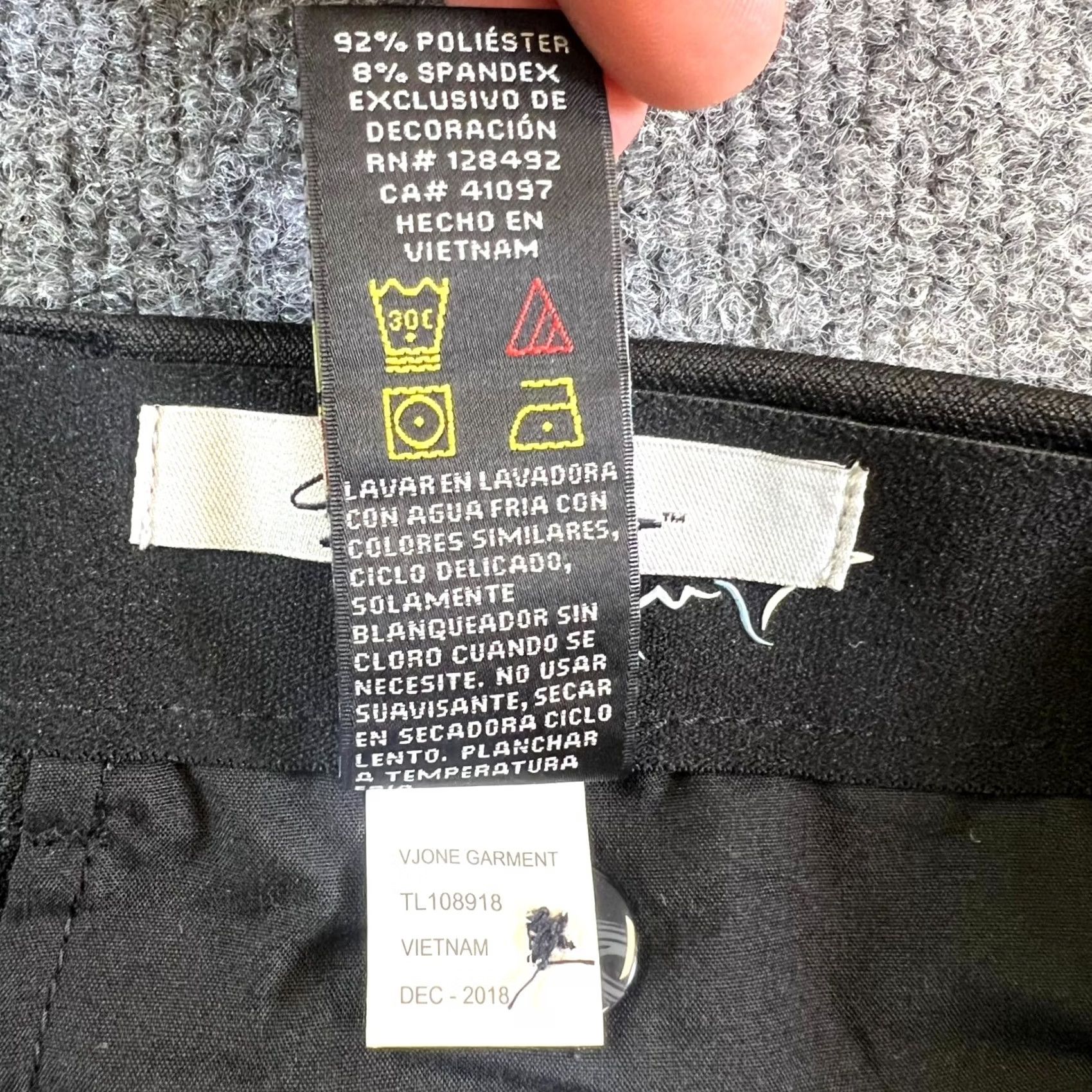 Vintage Greg Norman Ultimate Classic Travel Pants Mens 34x32 Black Straight NWT Size US 34 / EU 50 - 7 Thumbnail