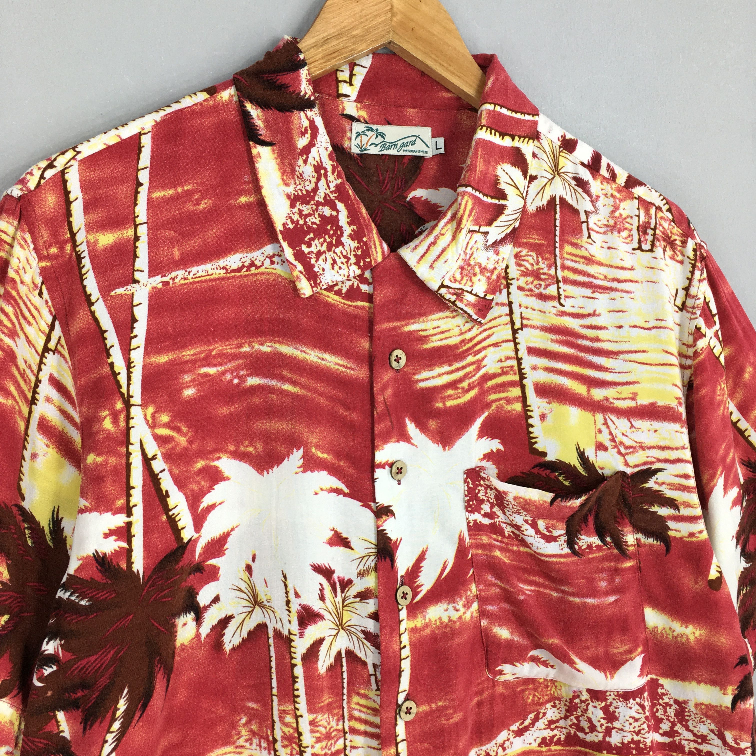 Other Vintage 1980s Hawaiian Aloha Coconut Tree Shirt Large Size US L / EU 52-54 / 3 - 3 Thumbnail