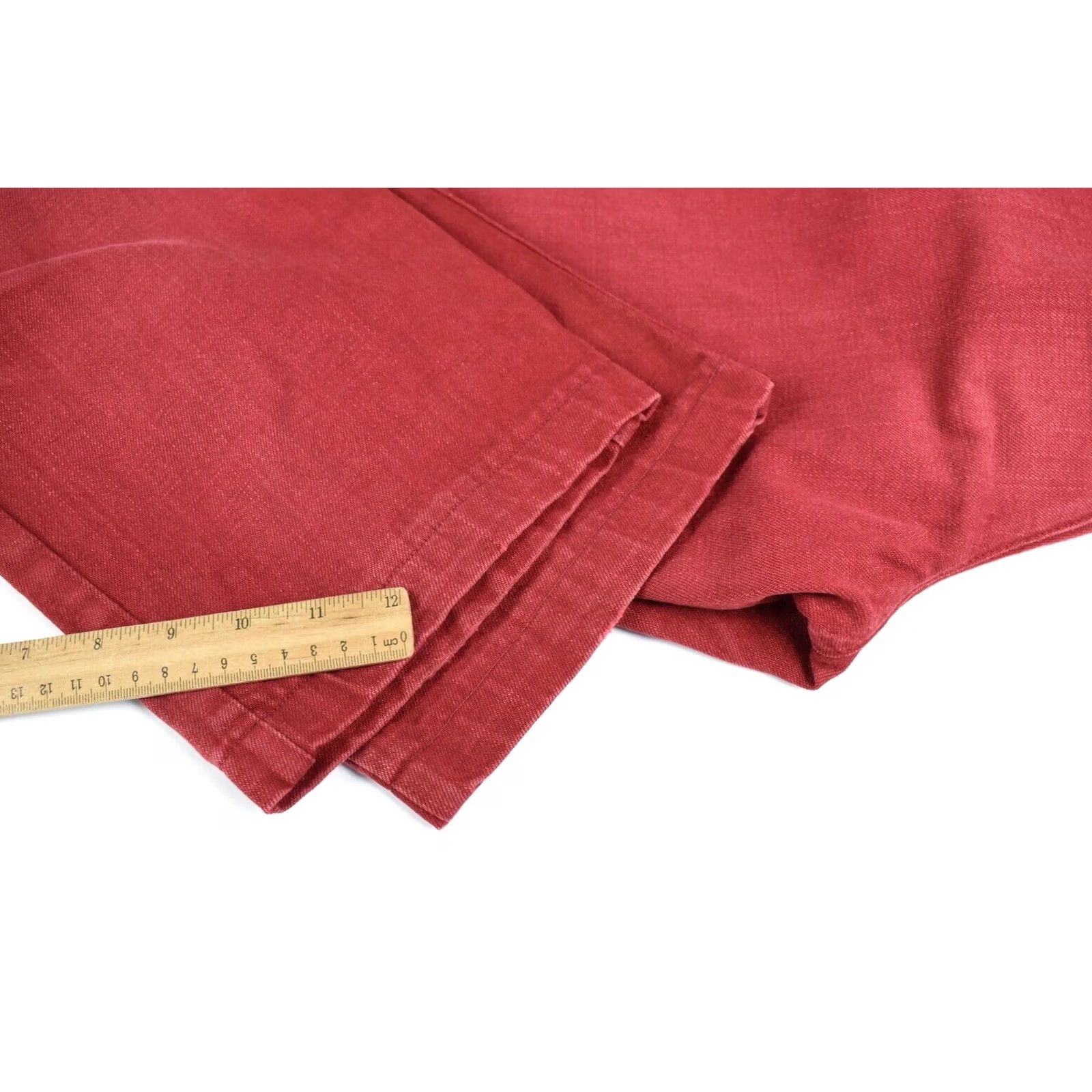 Ermenegildo Zegna ERMENEGILDO ZEGNA Trousers Men's Red W31/L29 Straight Fit Zip Fly Size US 31 - 8 Thumbnail