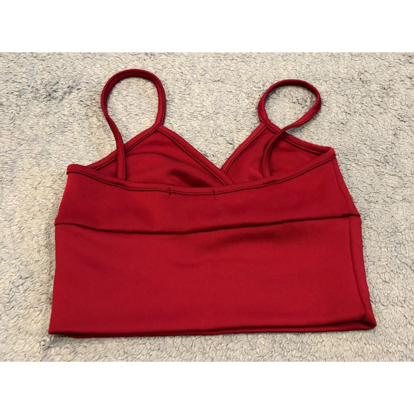 Boohoo Boohoo Crop Top Womens 4 Red Sleeveless Stretch Bustier Casual Tank Cropped - Womens Size S / US 4 / IT 40 - 5 Thumbnail