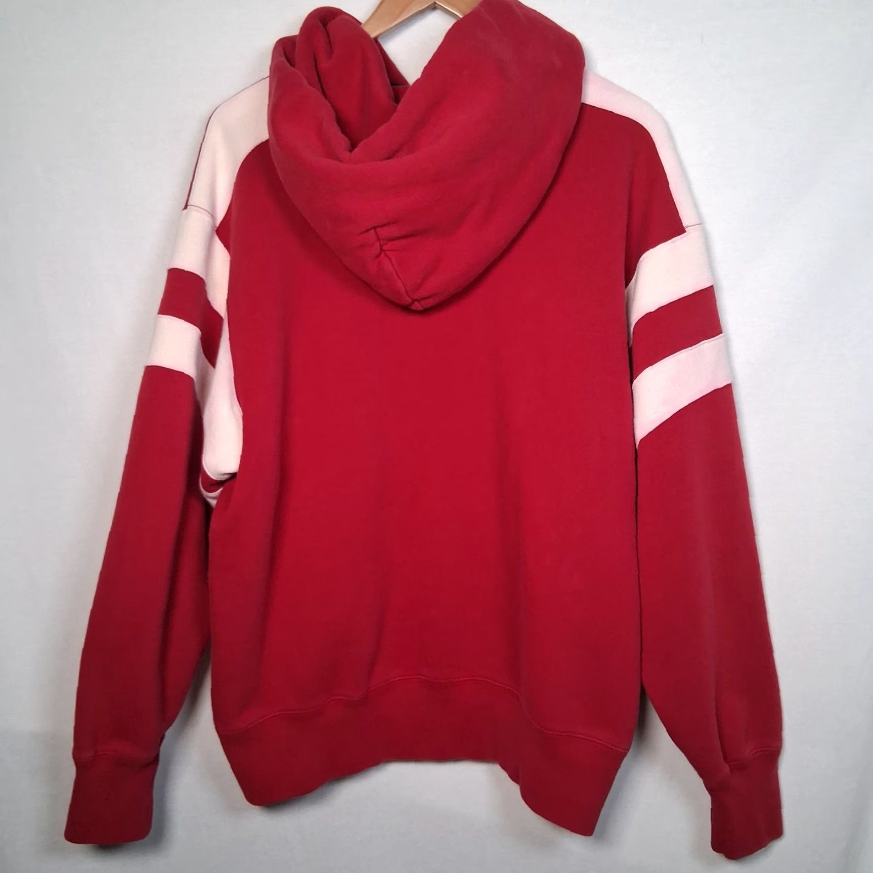 Vintage VINTAGE Ralph Lauren Polo Jeans Sweatshirt Men L Red 1/4 Zip Hoodie Pullover Nautical Preppy Retro Denim Knit Embroidred Stripe Pattern Used Size US L / EU 52-54 / 3 - 2 Thumbnail