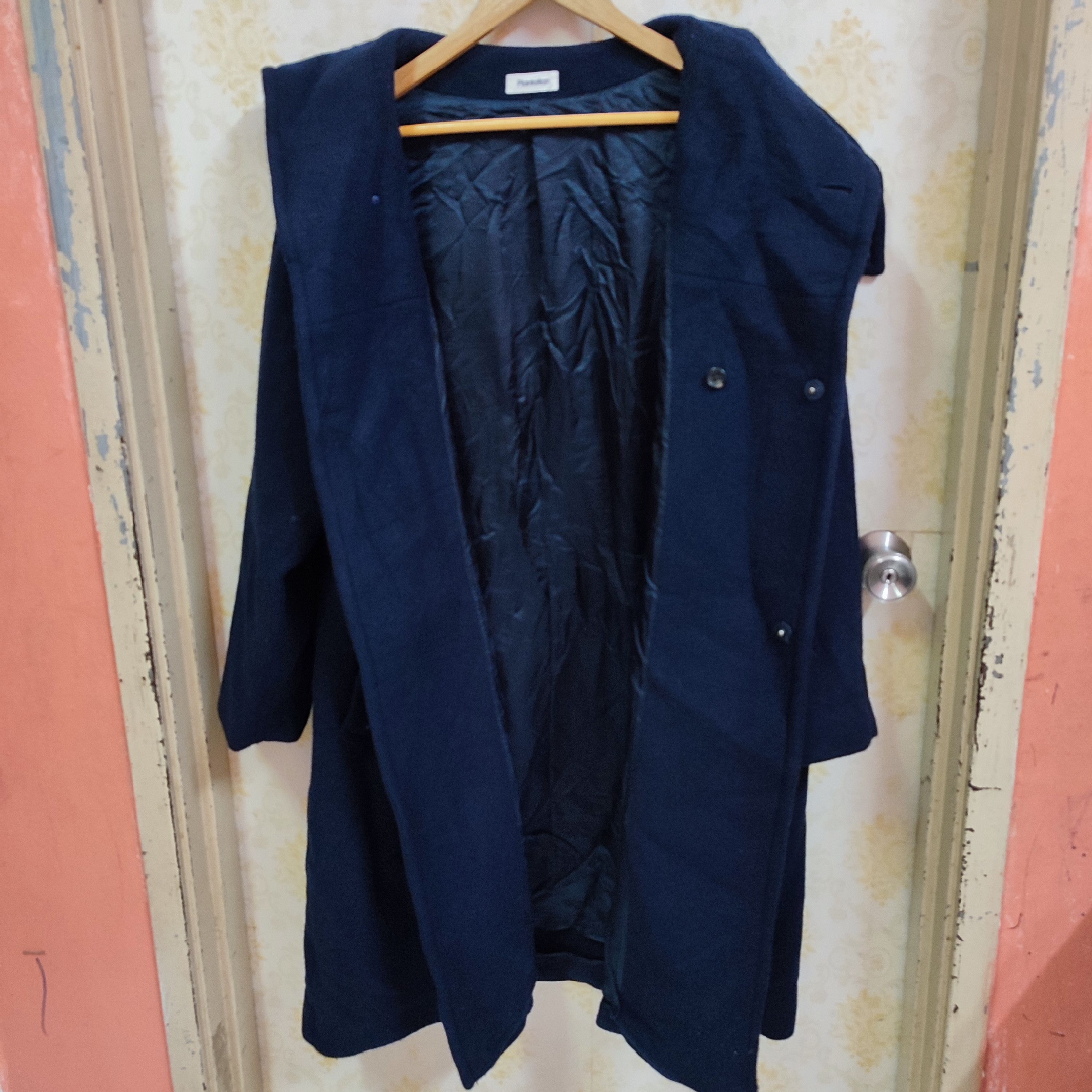 Issey Miyake × Japanese Brand × Vintage VINTAGE PLANTATION ISSEY MIYAKE WOOL LONG COAT Size US M / EU 48-50 / 2 - 6 Thumbnail