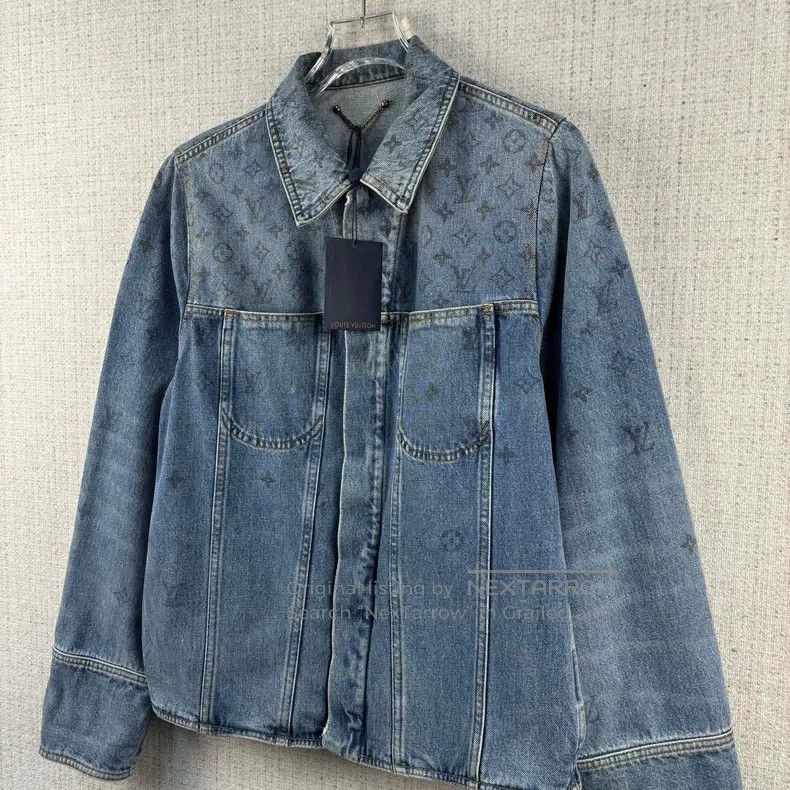 Louis Vuitton Louis Vuitton Full print gradient denim jacket Size US M / EU 48-50 / 2 - 2 Thumbnail