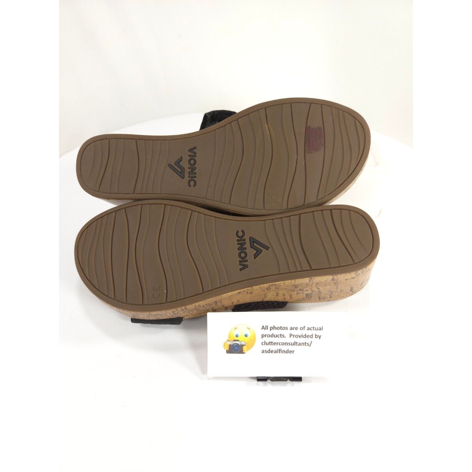 Vionic Vionic Pepper Snakeskin Cork Wedge Sandal Women Size 9 Black Size US 9 / IT 39 - 10 Thumbnail