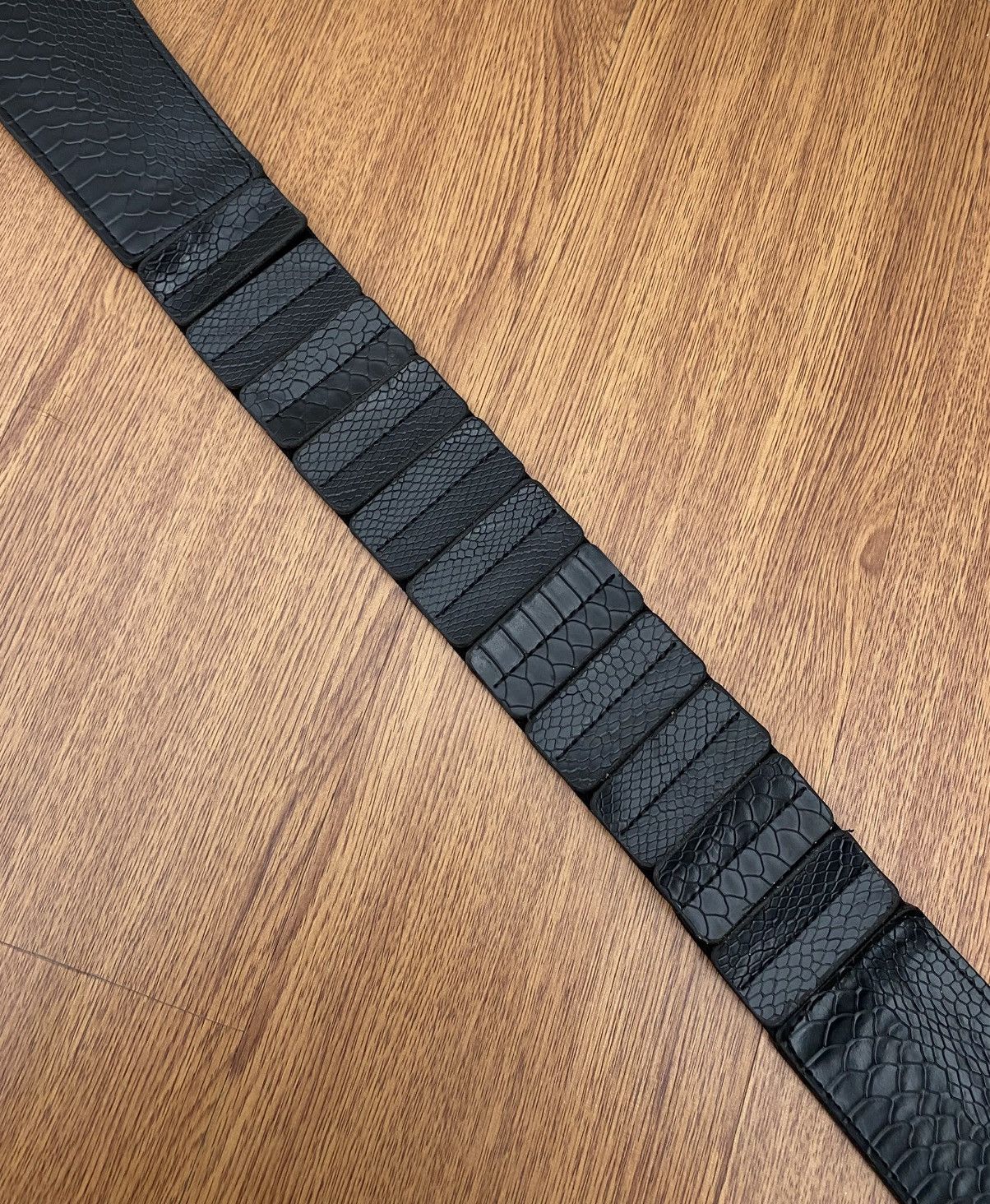 If Six Was Nine Alligator click wide belt Size ONE SIZE - 3 Thumbnail