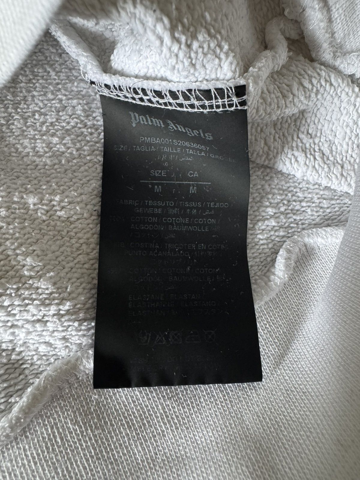 Palm Angels Palm Angels Paris Spray Sweatshirt White Size US M / EU 48-50 / 2 - 3 Thumbnail