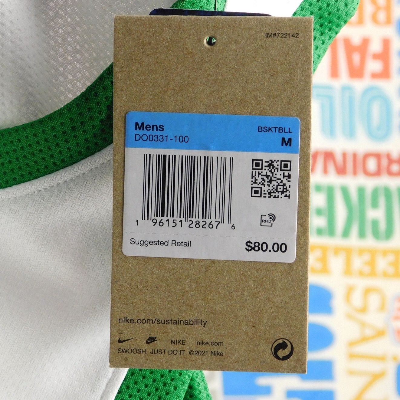 Nike Nike Oregon Ducks Basketball Jersey Size M NWT White Green Size US M / EU 48-50 / 2 - 5 Thumbnail
