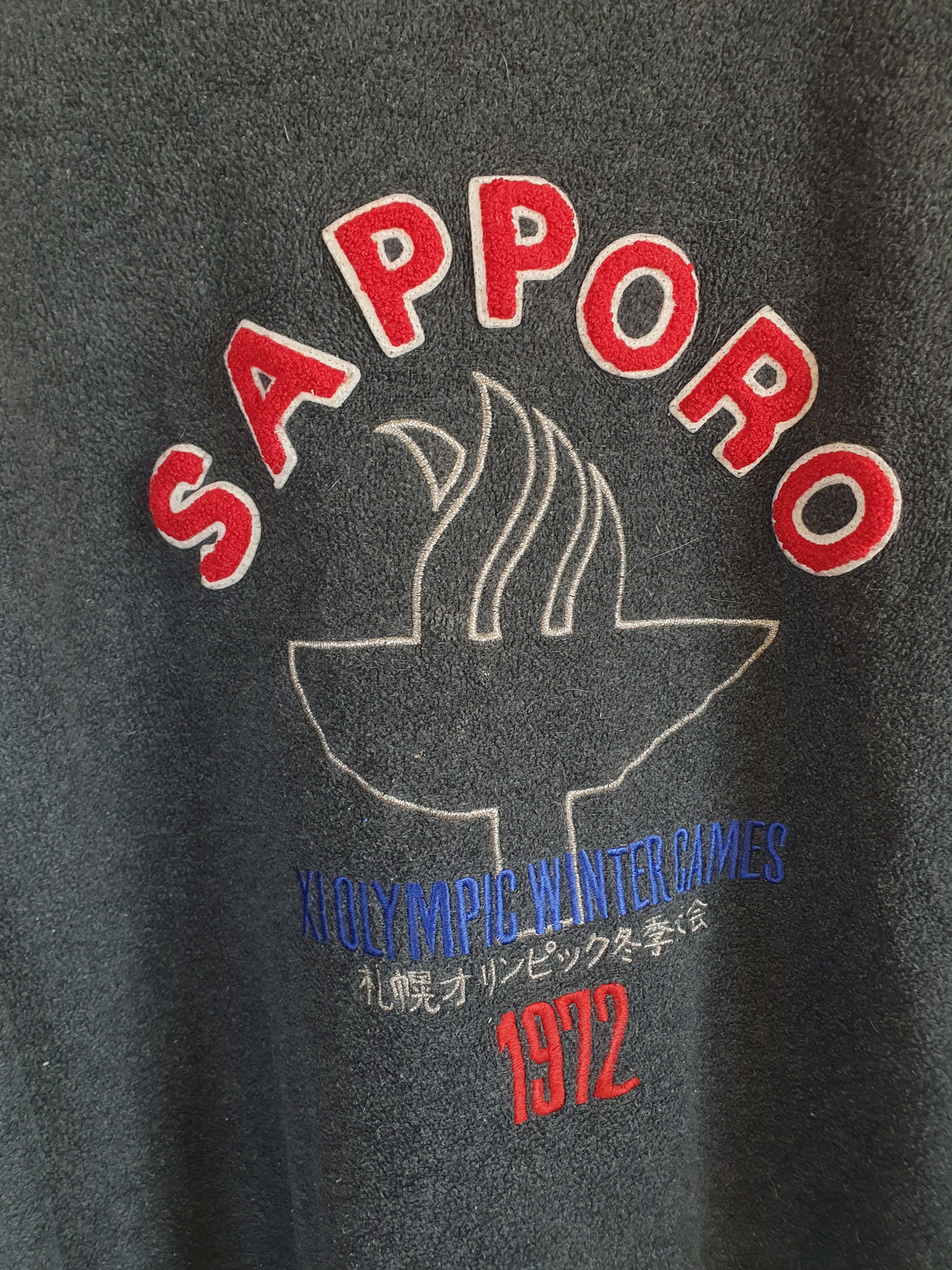Adidas × Japanese Brand × Vintage Adidas Sapporo XI Olimpic Winter Games 1972 Vintage Fleece Size US XL / EU 56 / 4 - 13 Thumbnail