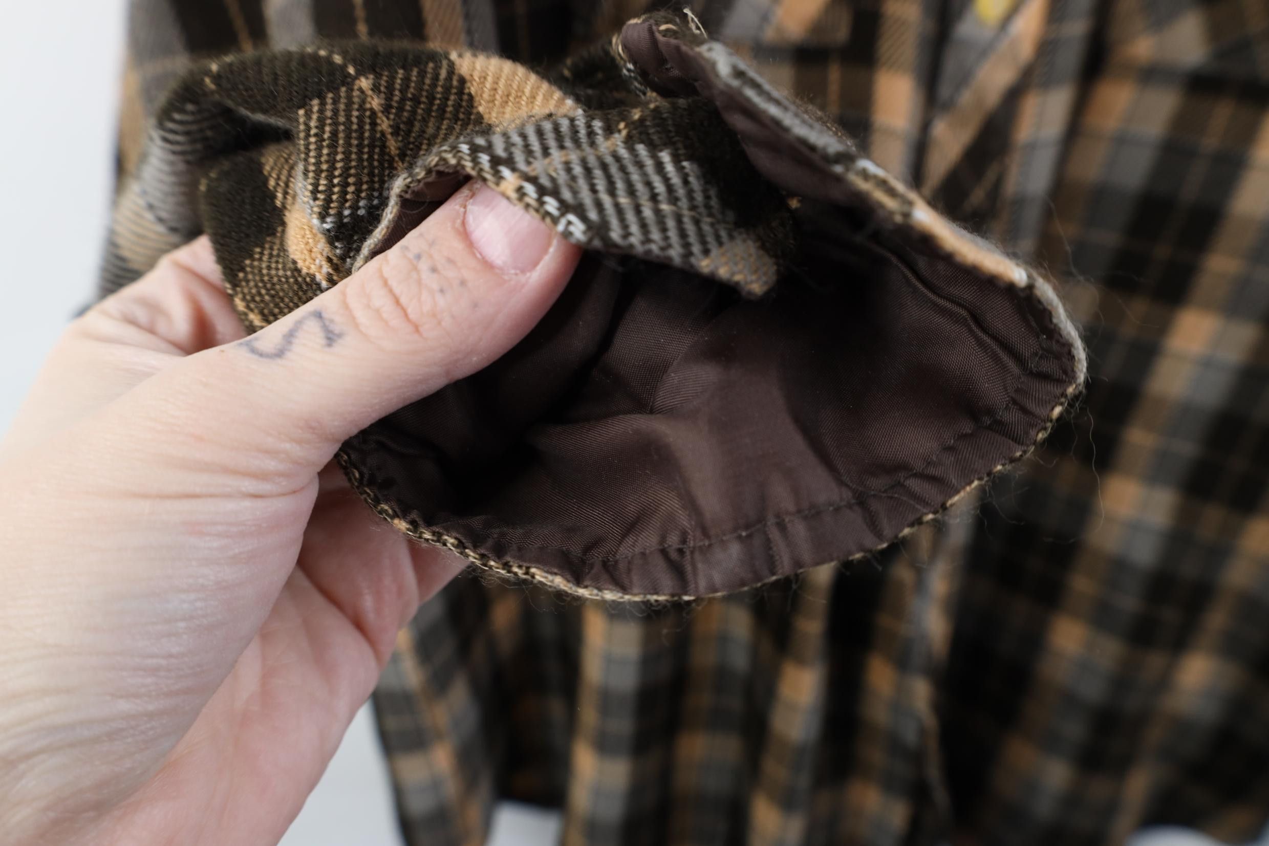 Vintage Vintage 70s Streetwear Flannel Knit Board Button Shirt Plaid Size US L / EU 52-54 / 3 - 7 Thumbnail