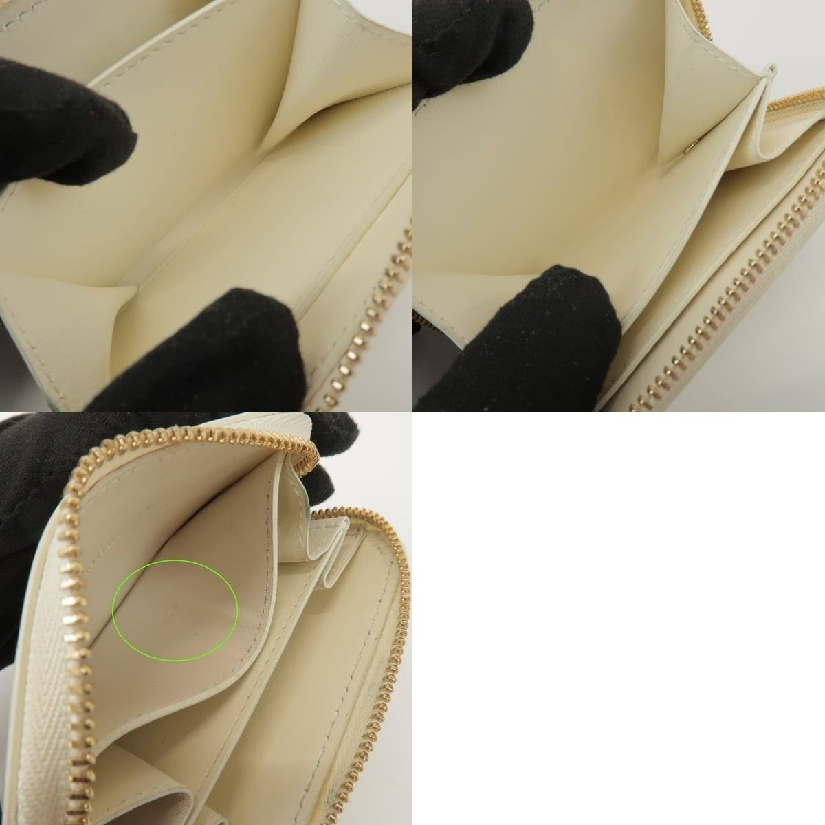 Jil Sander Jil Sander Logo Leather Zip Around Wallet Cream Size ONE SIZE - 7 Thumbnail