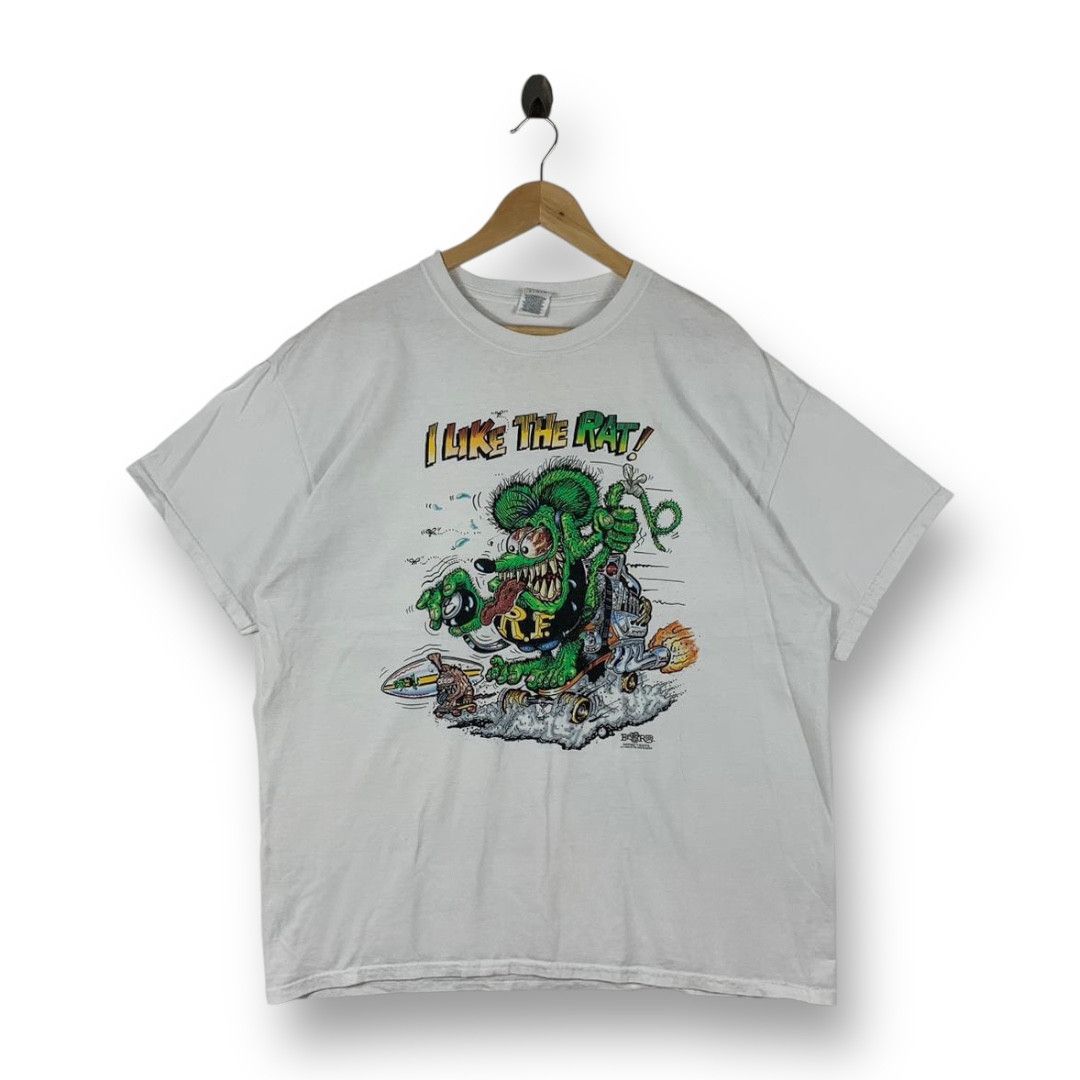 Gildan Vintage 2002 Rat Fink "I Like The Rat!" Ed Roth Tee Shirt Size US XL / EU 56 / 4 - 1 Thumbnail