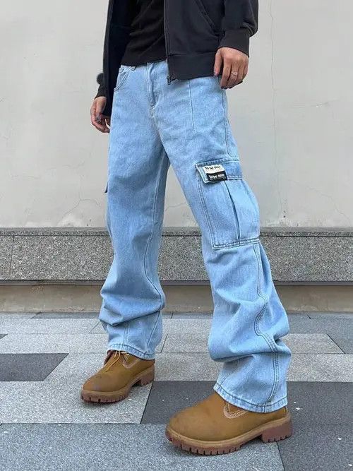 Jean Asamiya x Nanae Cargo Jeans Denim Loose fit Size US 32 / EU 48 - 7 Thumbnail