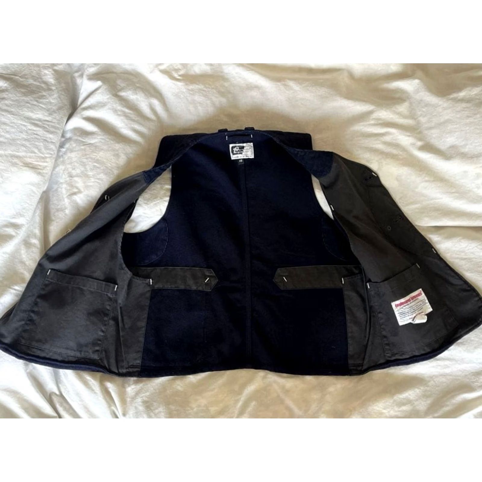 Engineered Garments ENGINEERED GARMENTS UPLAND VEST MEN NAVY WOOL SIZE XS USED Size US XS / EU 42 / 0 - 2 Thumbnail