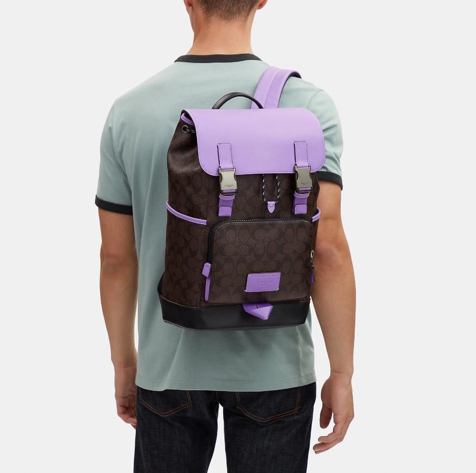 Coach Track Backpack In Colorblock Signature Canvas CL417 | Grailed
