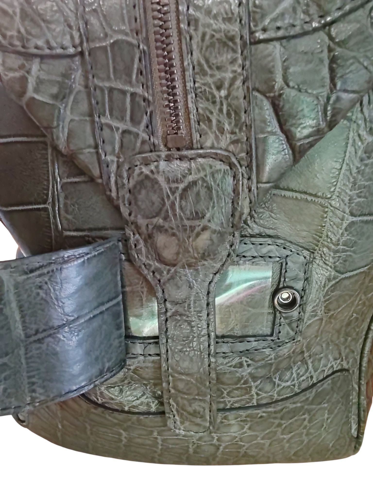 Giorgio Armani REAL CROCODILE LEATHER BAG WITH CROCODILE FOLDER Size ONE SIZE - 8 Thumbnail