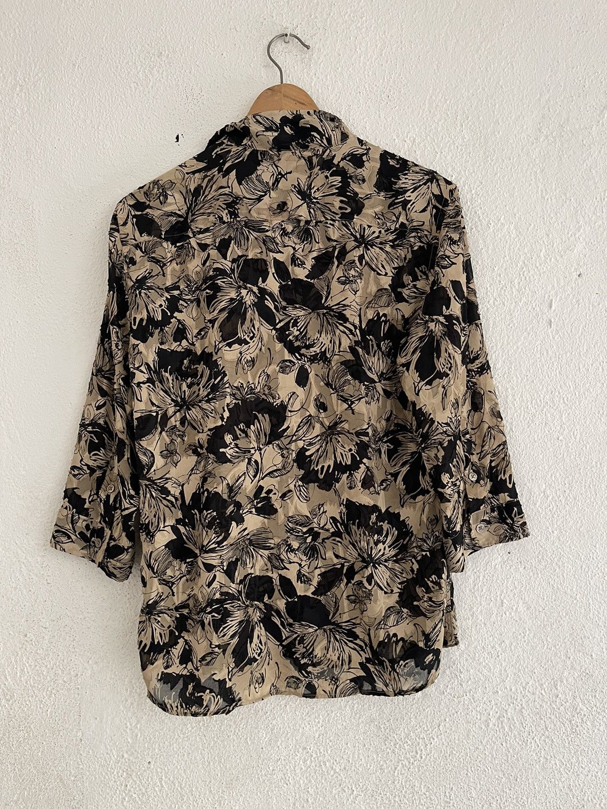 Tornado Mart Tornado Mart Floral Lace Button Shirt Size US L / EU 52-54 / 3 - 2 Thumbnail