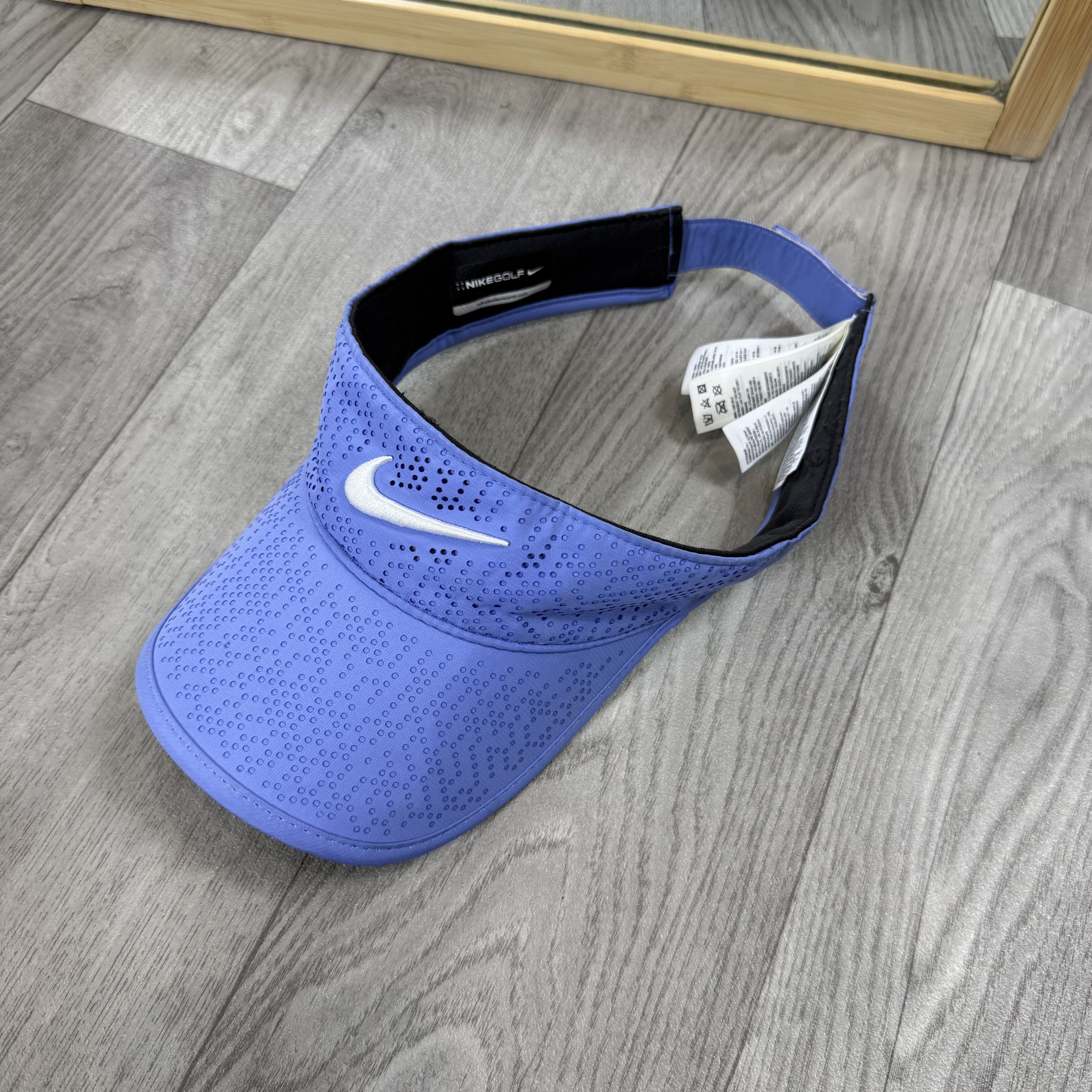 Nike Nike Golf Tennis Visor Blue Swoosh Cap Size ONE SIZE - 4 Thumbnail