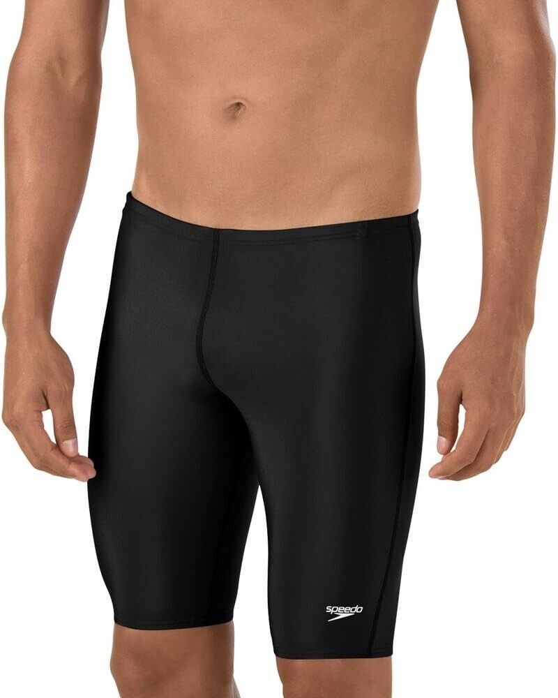 Speedo NEW Speedo Men's Swimsuit Jammer ProLT Solid, Speedo Black, Size US 28 / EU 44 - 1 Thumbnail