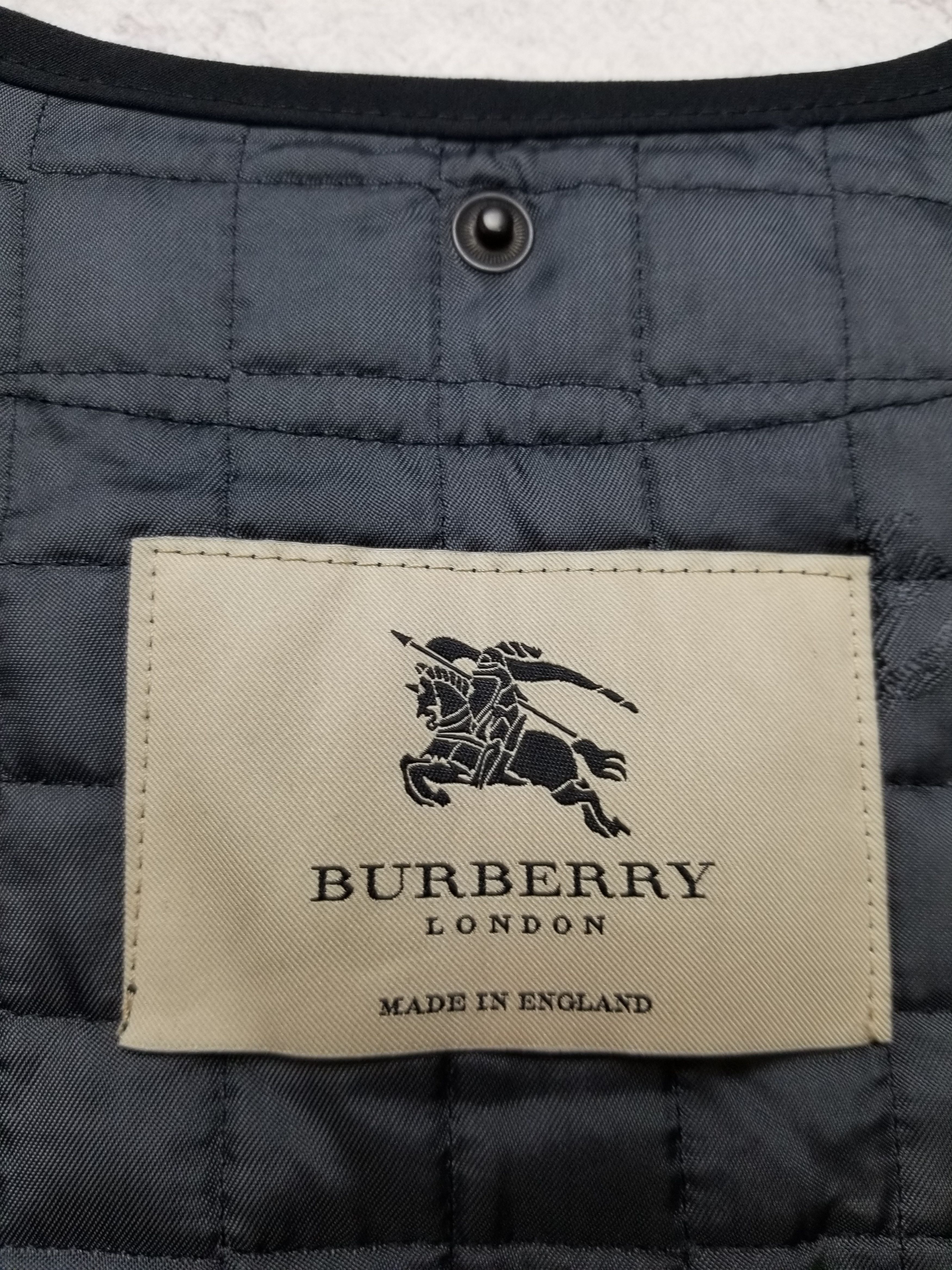 Burberry Burberry Womens Blue Quilted Inner Liner Vest Size ONE SIZE - 9 Thumbnail