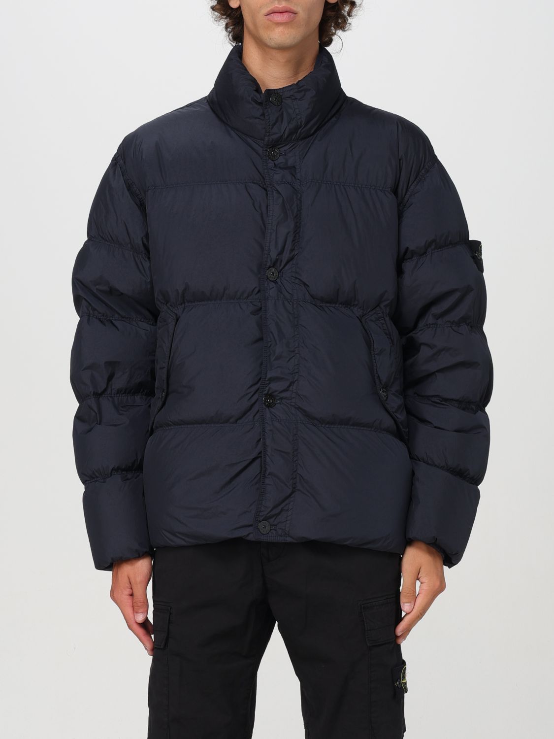 Dark blue fashion stone island jacket