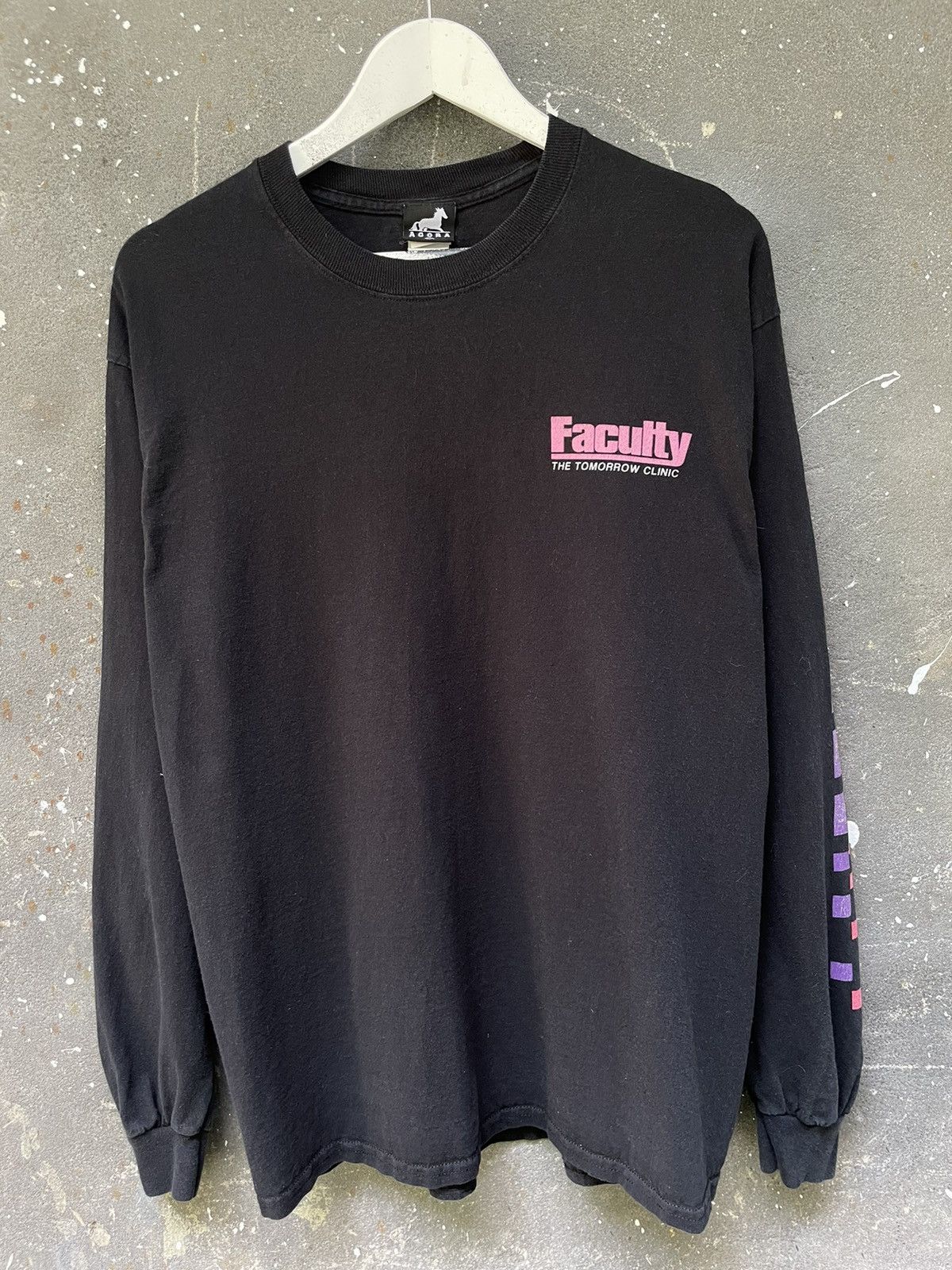 Japanese Brand Vintage Agora Faculty Mind Body Long Sleeve Full Print RARE Size US L / EU 52-54 / 3 - 2 Thumbnail