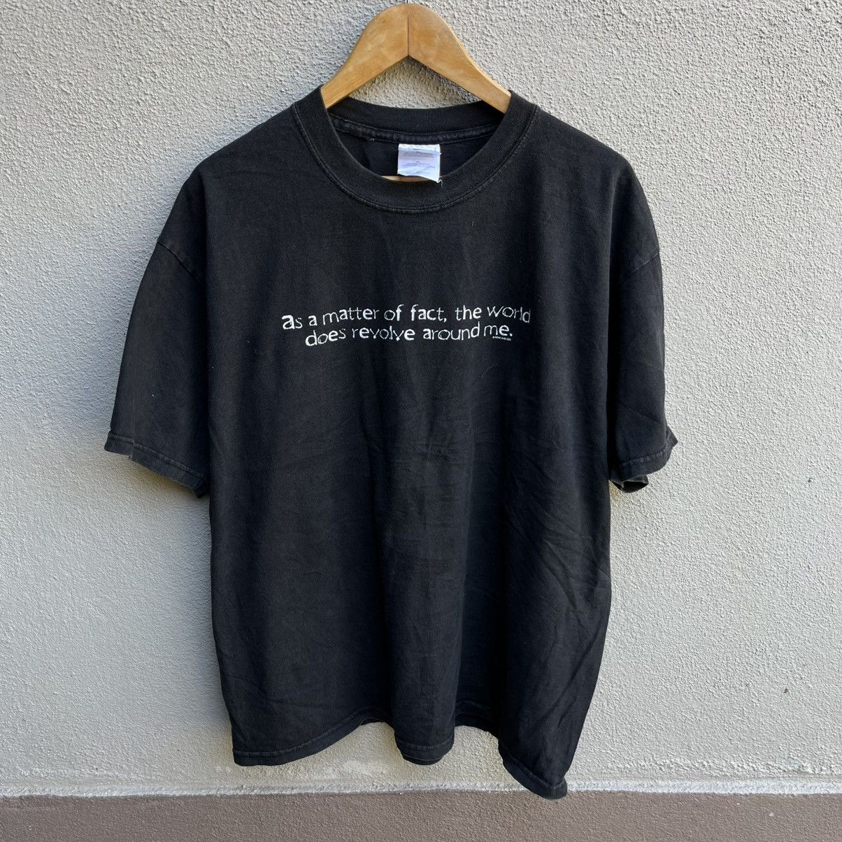 Vintage Vintage 90s WORDING tee life humor j holzer Size US XL / EU 56 / 4 - 1 Thumbnail