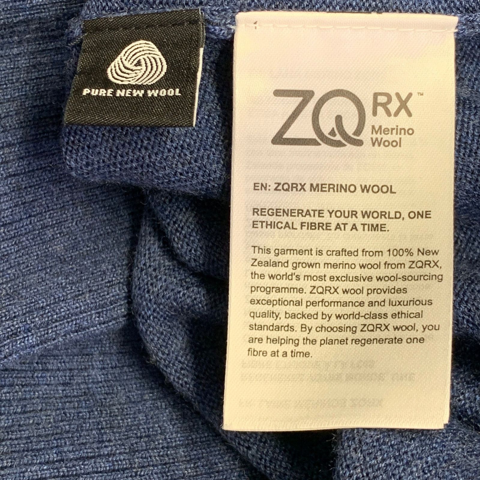 Rodd & Gunn XL Blue Heather Knit Merino Wool Long Sleeve V-Neck Sweater Size XL / US 12-14 / IT 48-50 - 5 Thumbnail