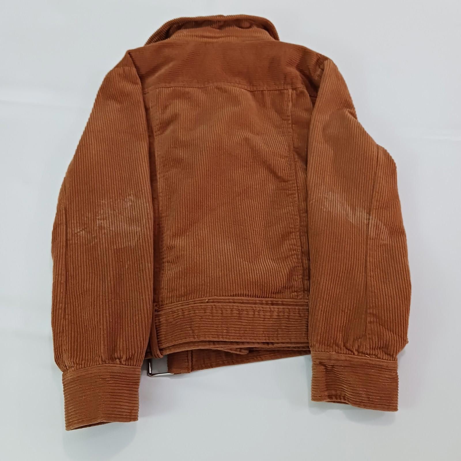 Lulus Lulus JKT1133 Women's Brown Cotton Full Zip Belted Jacket M Size M / US 6-8 / IT 42-44 - 2 Thumbnail