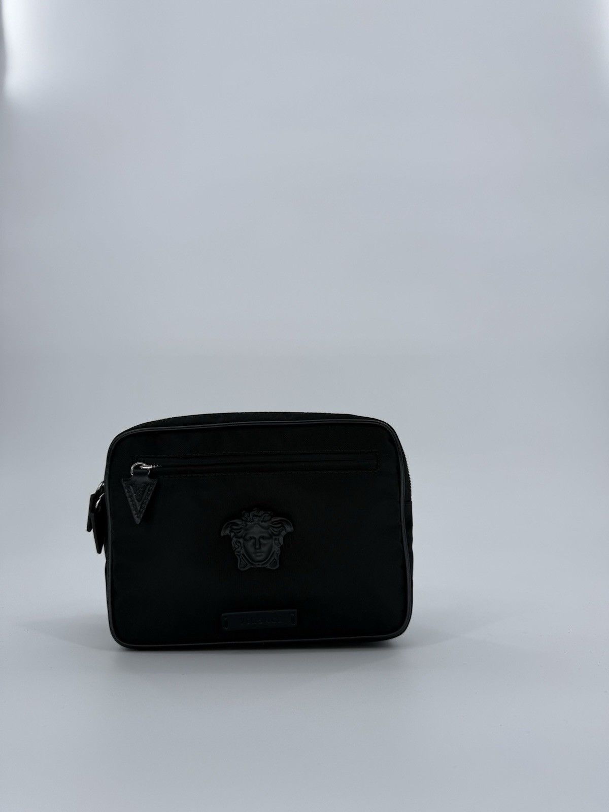 Versace Versace Medusa Plaque Nylon & Leather Belt Bag In Black New Size ONE SIZE - 3 Thumbnail