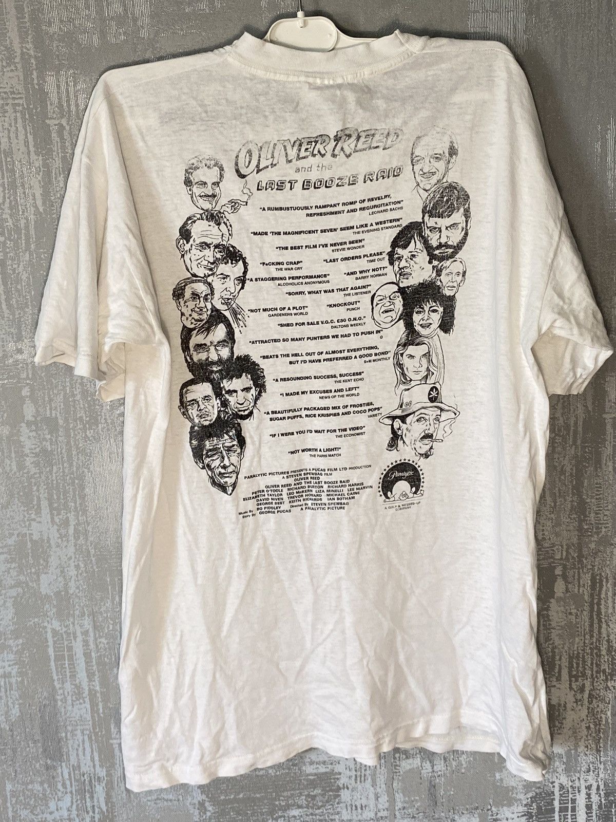 Vintage Vintage 90s Oliver Reed and The Last Booze Raid Humor Adult Size US L / EU 52-54 / 3 - 4 Thumbnail