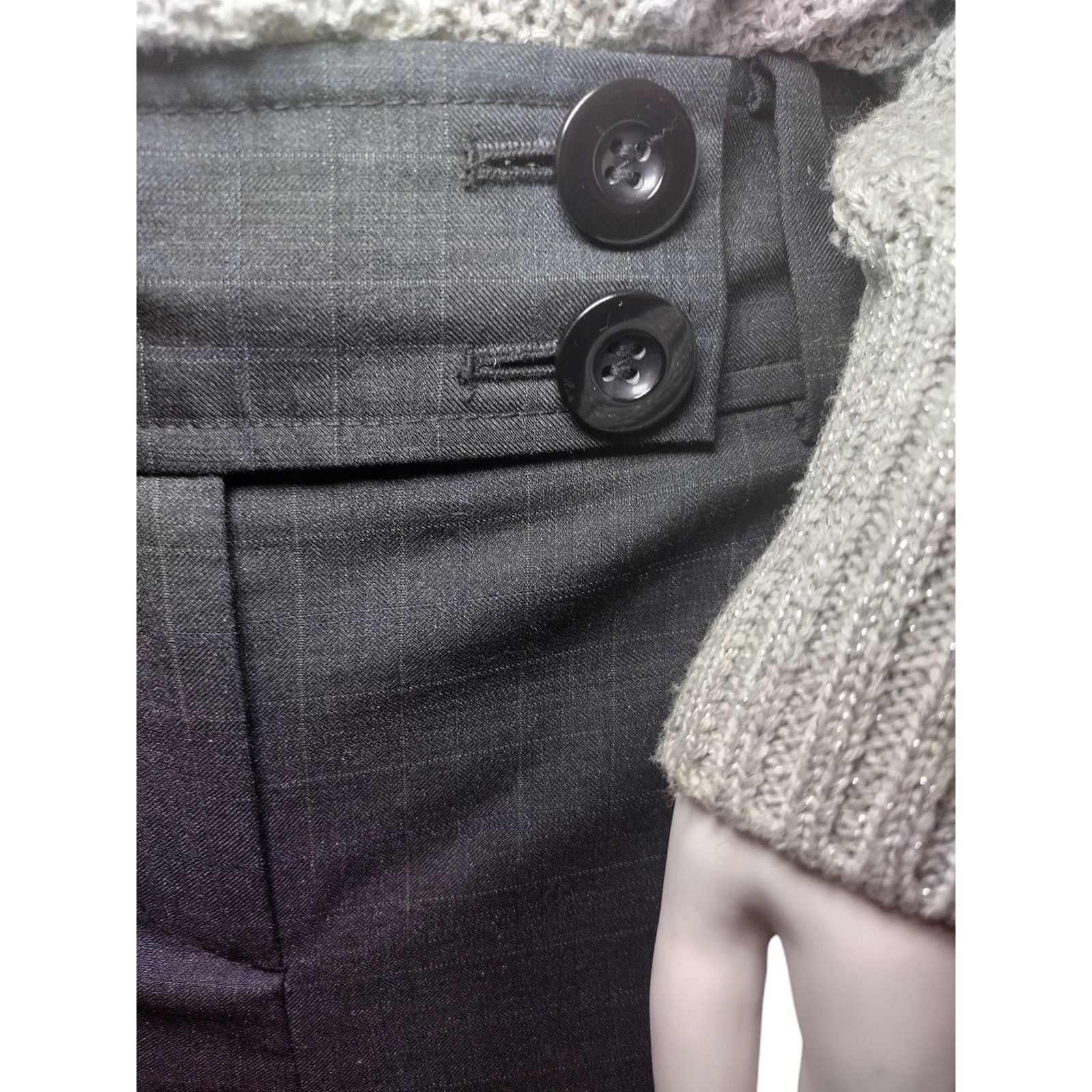 Ann Taylor Ann Taylor Dress Pants Fit Bootcut Smoke Gray Sz 10P Size 32" / US 10 / IT 46 - 3 Thumbnail