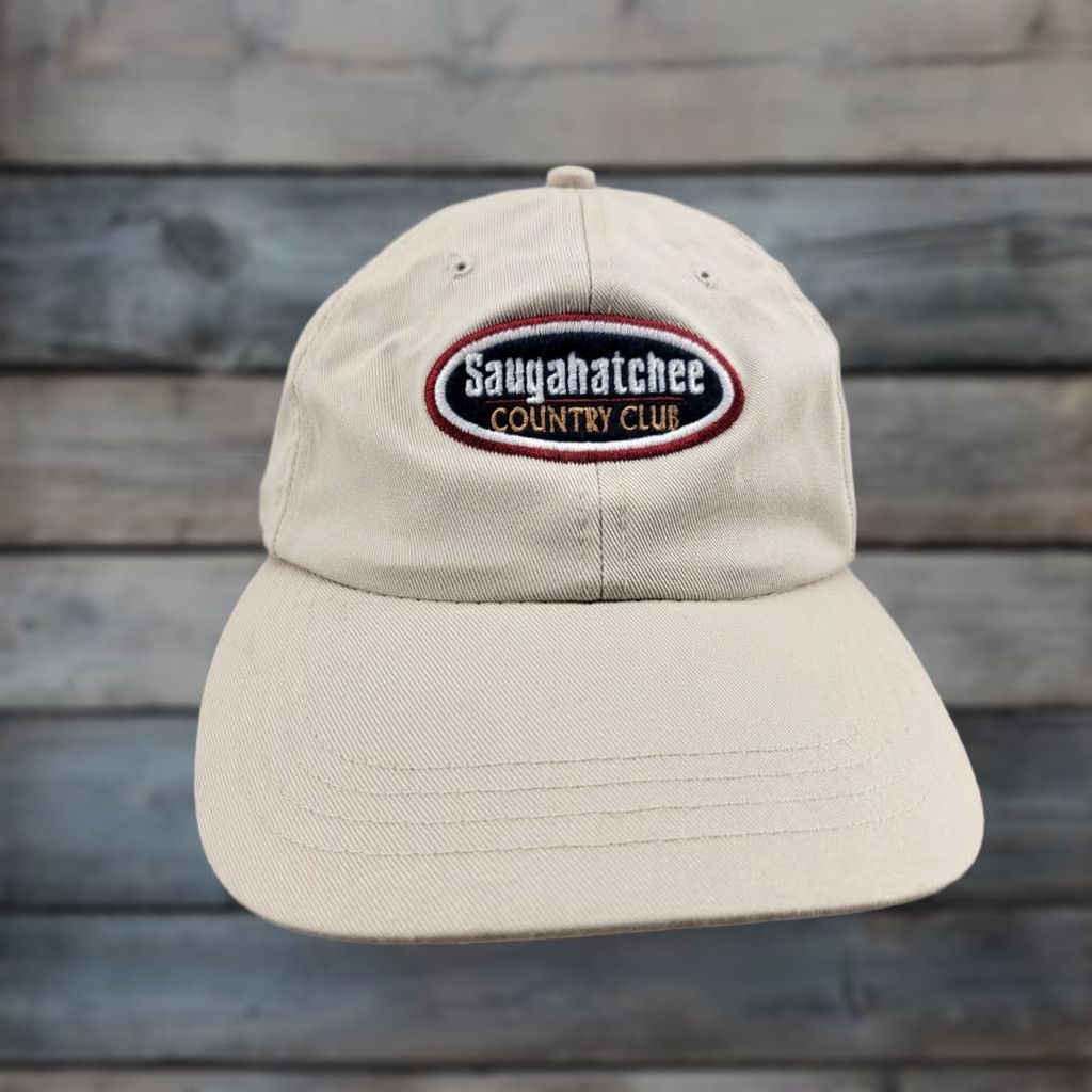 Vintage Ahead Saugahatchee Country Club Hat Golf Hat Men Adj Khaki Golf Hat Vintage No N/A Size ONE SIZE - 1 Thumbnail