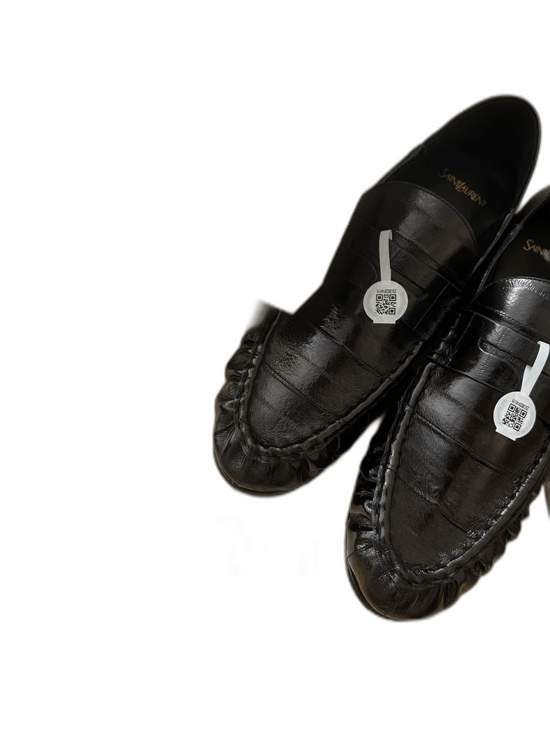 Saint Laurent Paris SLP Saint Laurent Eel Skin Loafers Size 45 Size US 11 / EU 44 - 1 Thumbnail