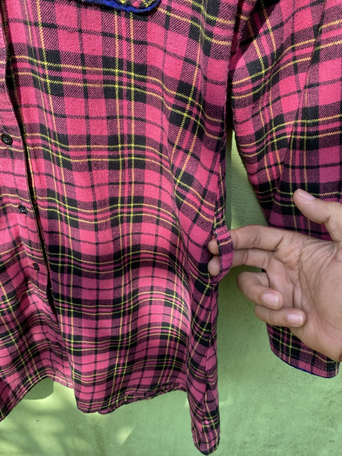 Dickies Dickies Pink Plaid Grunge Flannel Shirt Vintage Workwear Size ONE SIZE - 9 Thumbnail