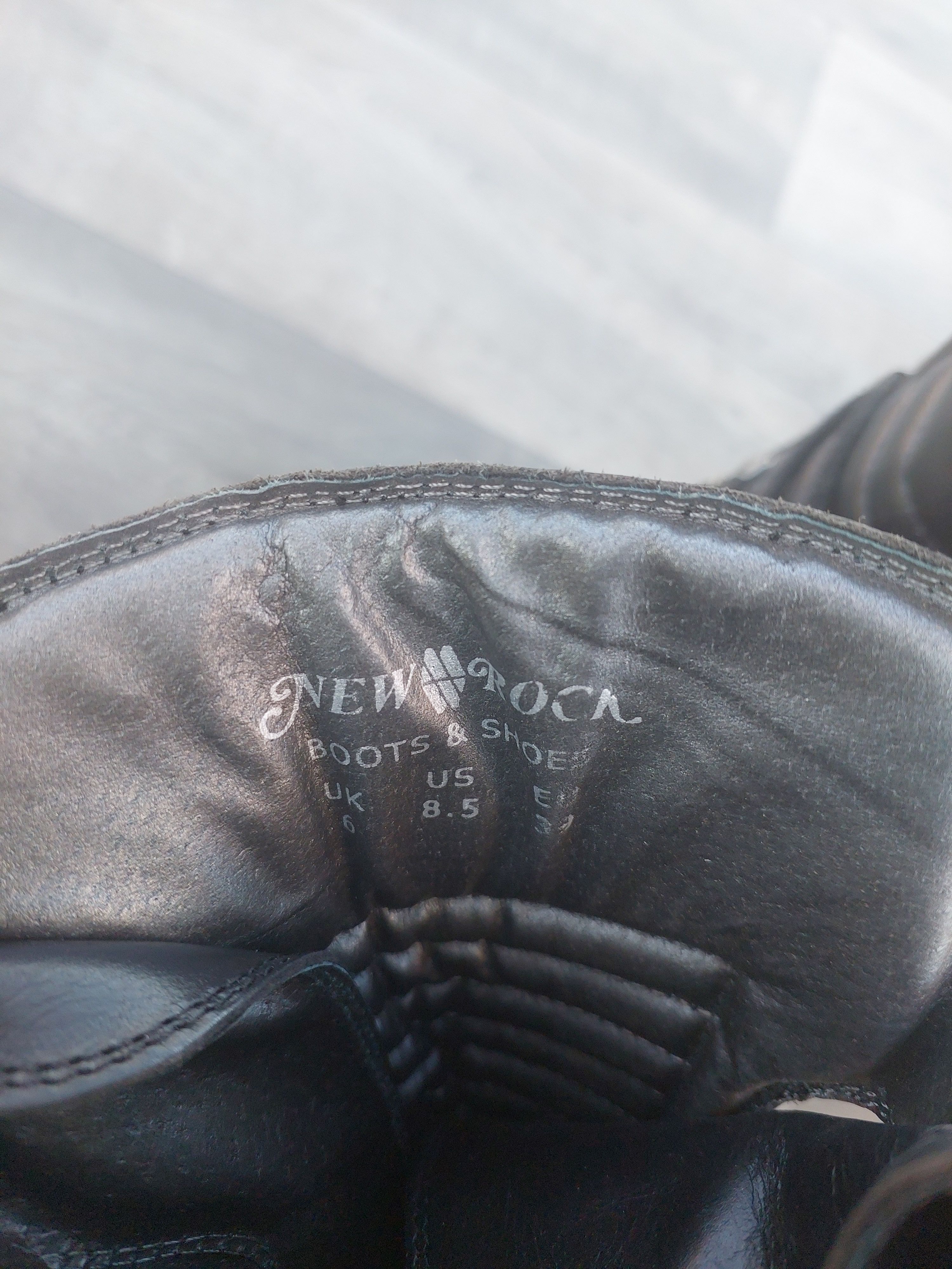 New Rock New Rock M-PUNK001-C1 heeled boots in black leather. Size US 9 / IT 39 - 9 Thumbnail