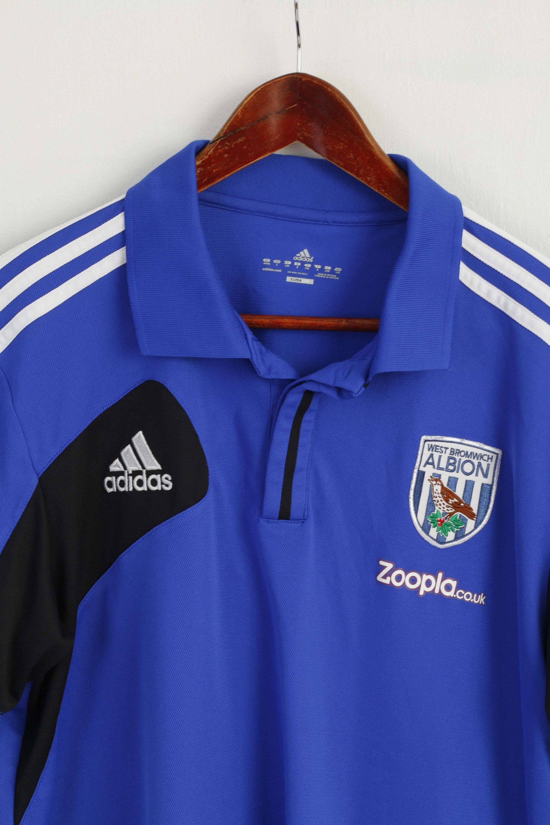 Adidas Adidas Men L Polo Shirt Blue West Bromwich Albion 7921 Size US L / EU 52-54 / 3 - 2 Thumbnail