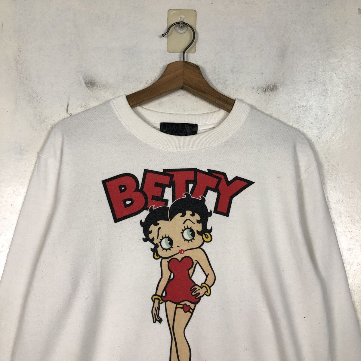 Japanese Brand 📌Vintage Sweatshirt Betty Boop Big Logo Cartoon Size US M / EU 48-50 / 2 - 5 Thumbnail