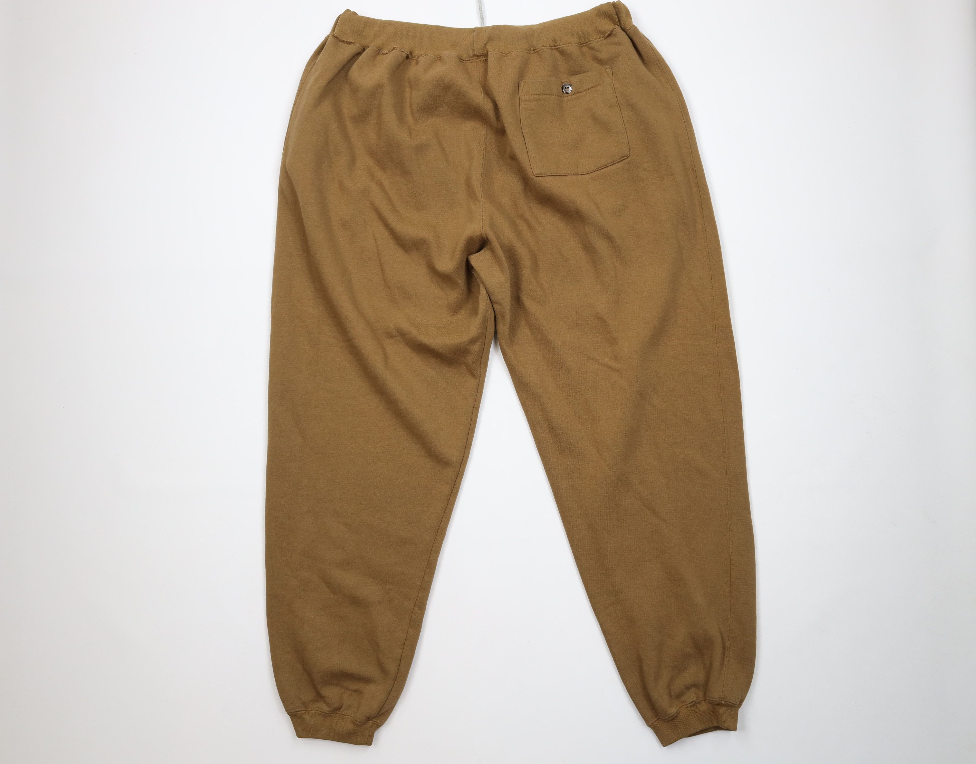 Vintage Vintage 90s Streetwear Blank Sweatpants Joggers Pants Brown Size US 38 / EU 54 - 9 Thumbnail