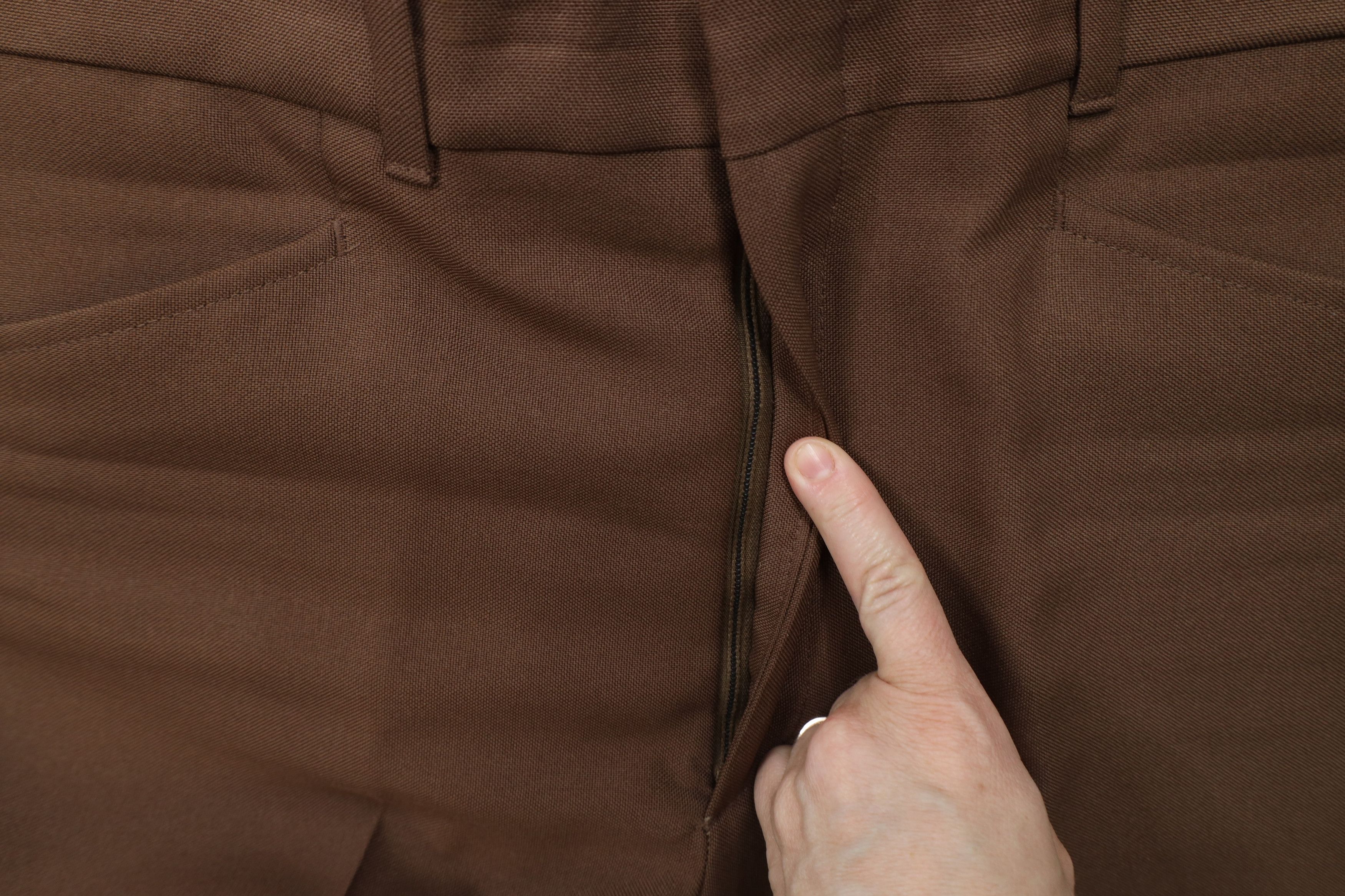 Vintage Vintage 70s Streetwear Flared Wide Leg Chino Pants Brown USA Size US 34 / EU 50 - 6 Thumbnail