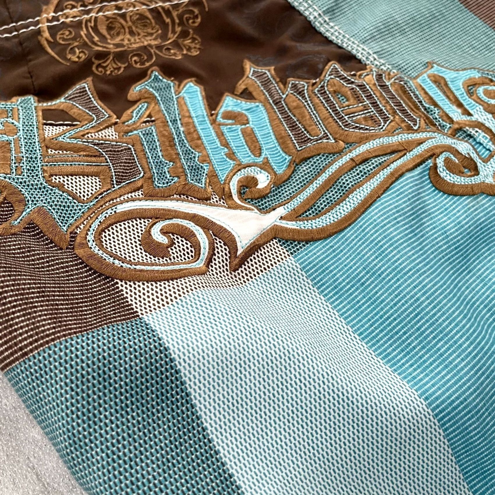 Billabong VINTAGE Billabong Board Shorts Adult 36 Blue Plaid Embroidered Surfing Mens Y2K Size US 36 / EU 52 - 5 Thumbnail