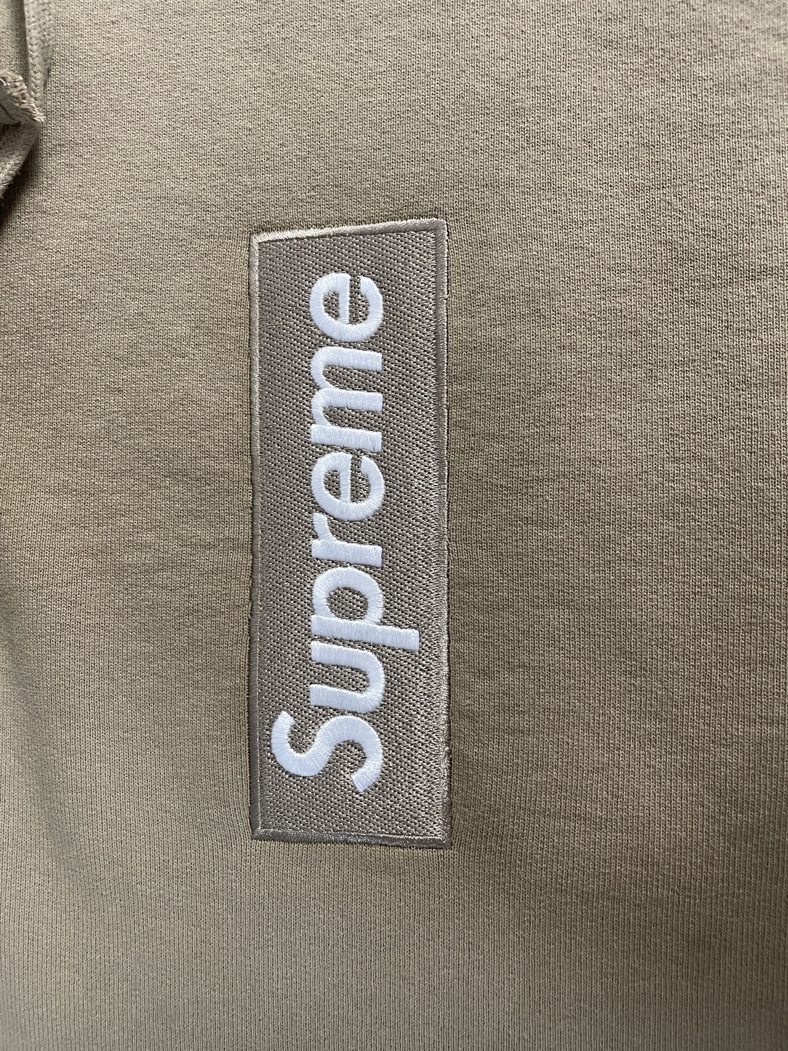 Supreme BOX LOGO HOODIE DARK SAND Size US M / EU 48-50 / 2 - 9 Thumbnail